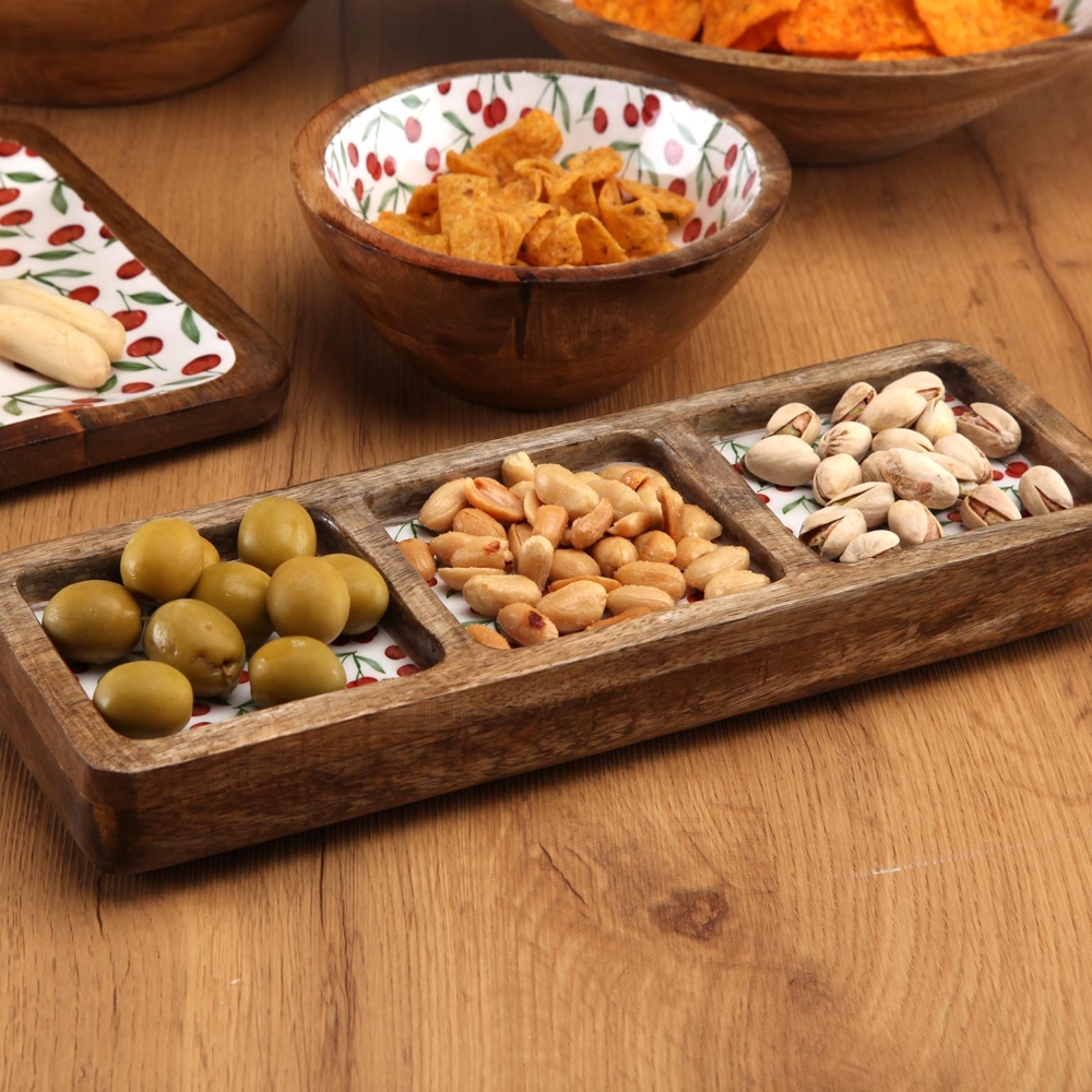 FUENTE TRES COMPARTIMENTOS CHERRIES - Imagen 2