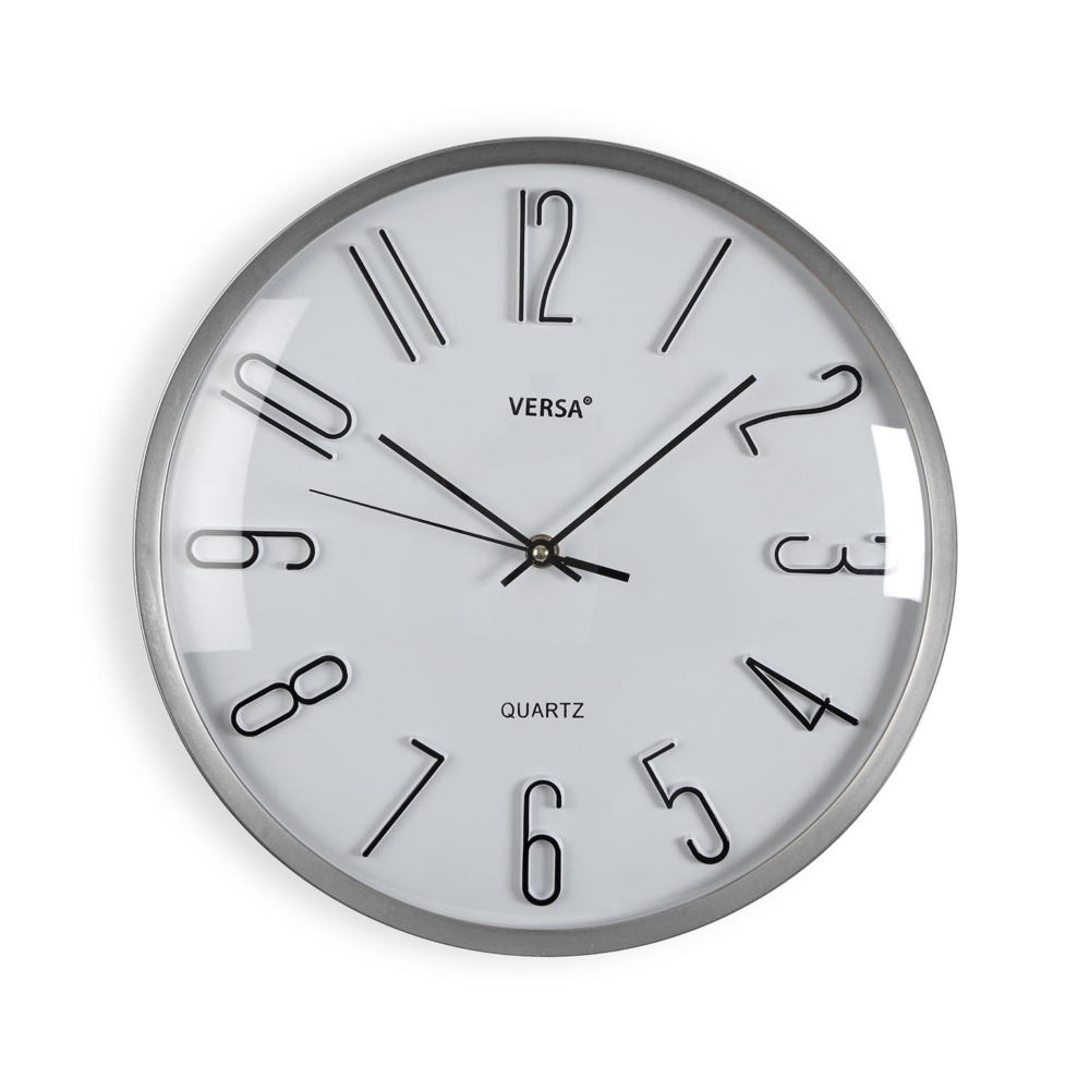 RELOJ DE PARED BLANCO 33CM - Imagen 1