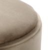 PUFF CON ALMACENAMIENTO Y BANDEJA VELVET BEIGE - Imagen 5