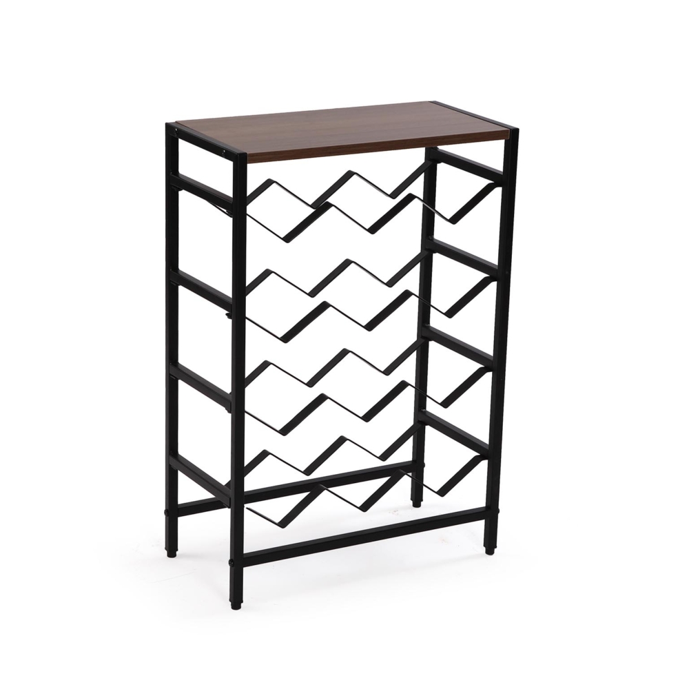 21300085 MUEBLE BOTELLERO 12 BOTELLAS NEGRO - Imagen 1