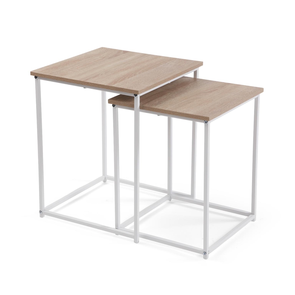 SET MESAS DE CENTRO TIGRIS BLANCA - Imagen 1