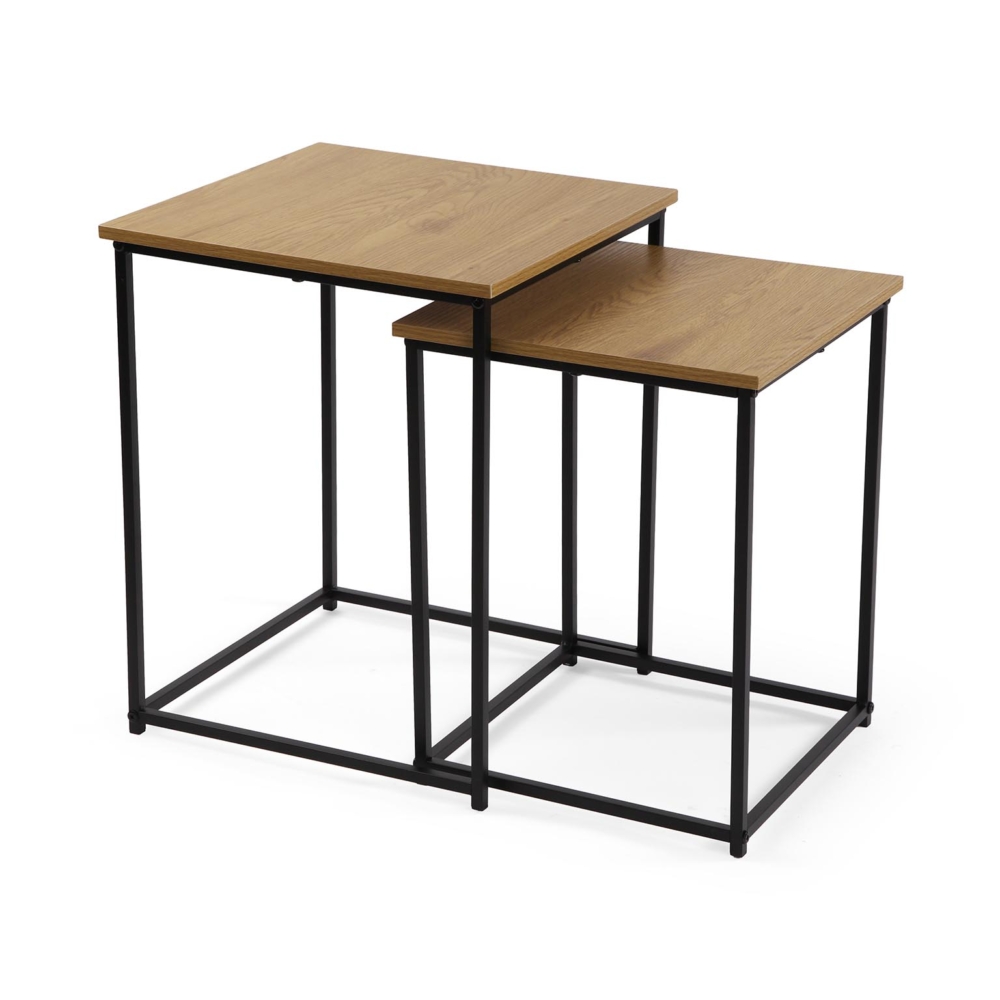 SET MESAS DE CENTRO TIGRIS NEGRA - Imagen 1