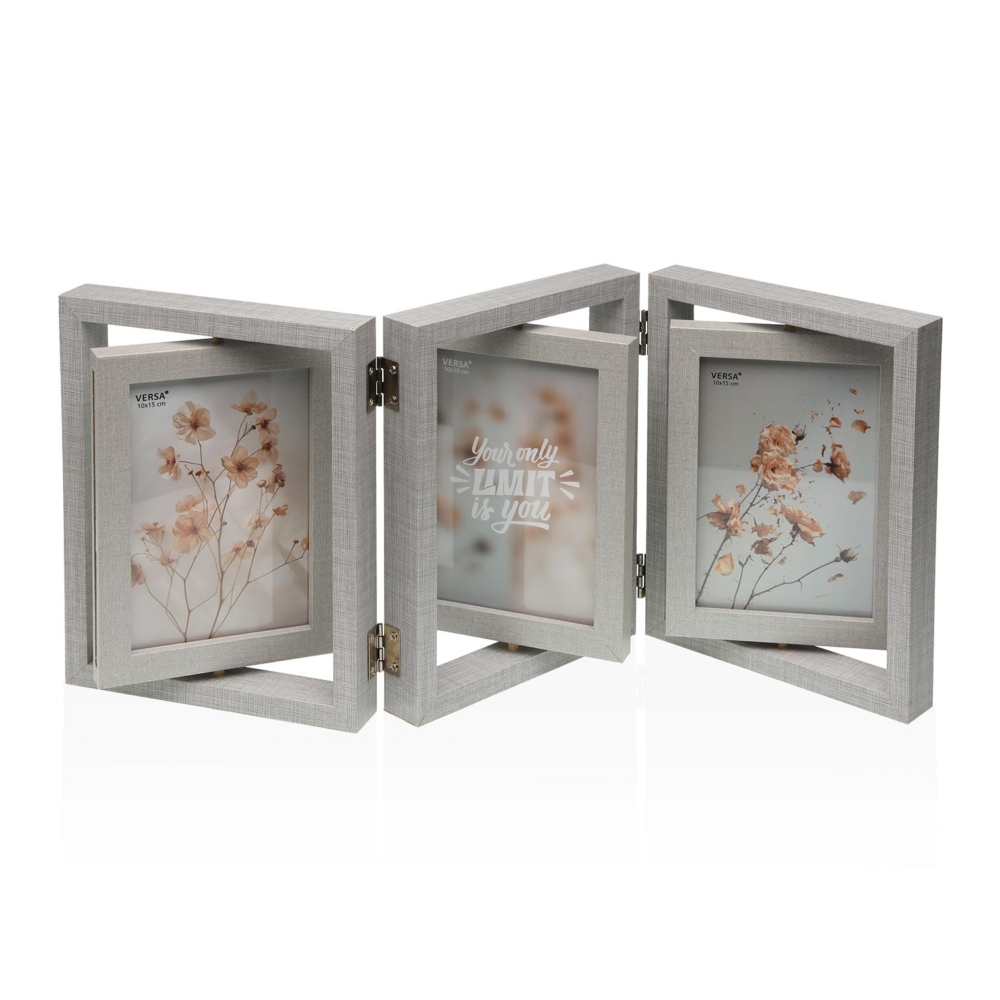 PORTAFOTO DE MADERA MAGY TRIPLE 10x15 - Imagen 1