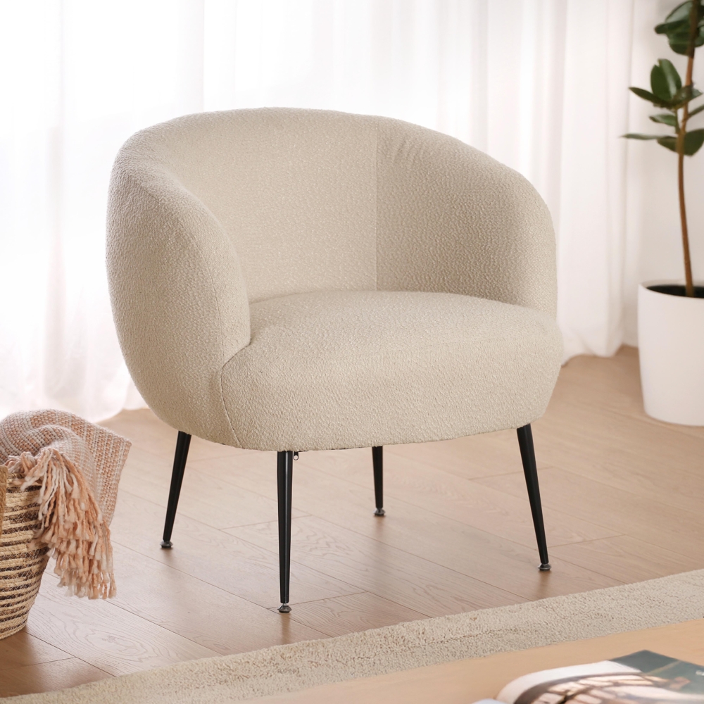 SILLON CON REPOSABRAZOS BLANCO DONNY - Imagen 2