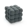 PUF CUADRADO EN BORREGUITO GRIS HARNETT