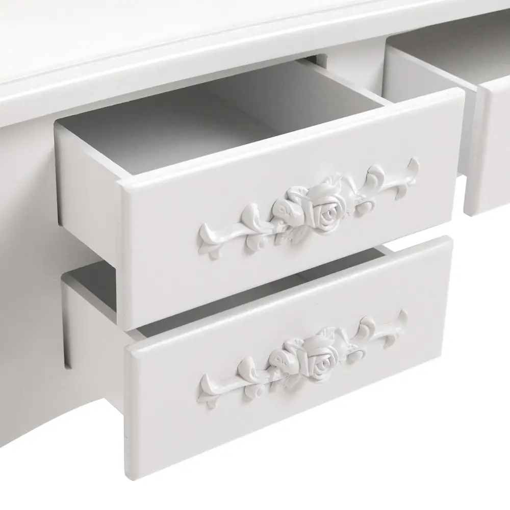 TOCADOR BLANCO CON TABURETE Y LUCES LED GLOW - Imagen 10