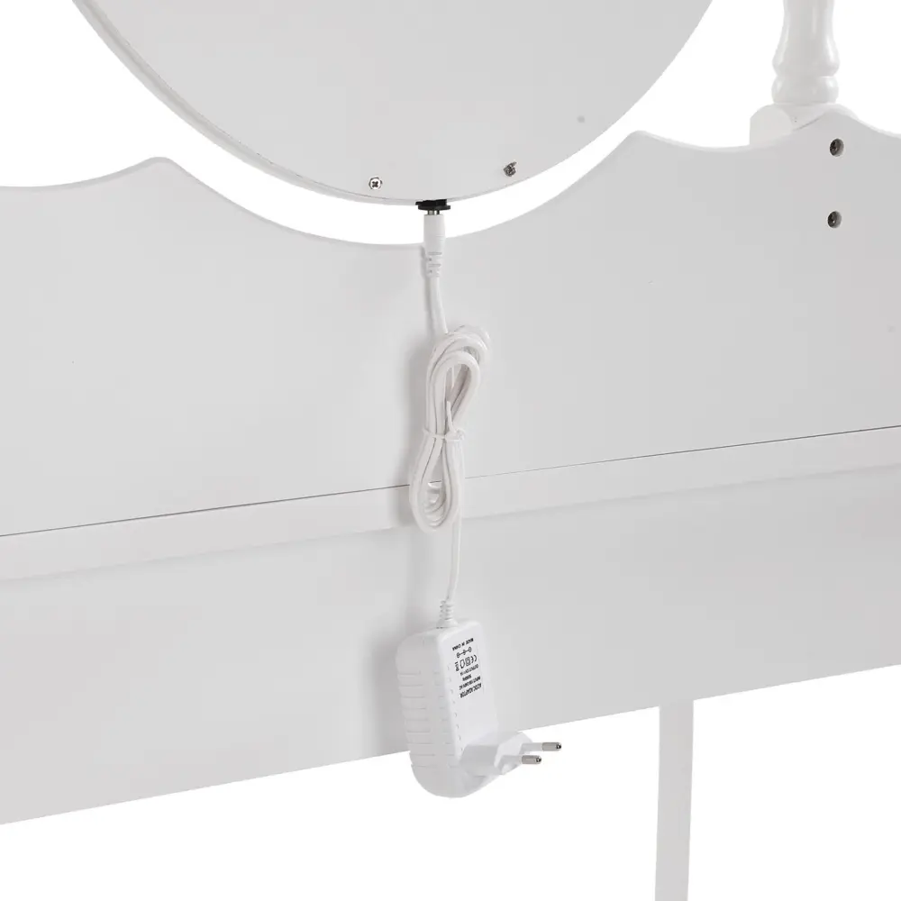 TOCADOR BLANCO CON TABURETE Y LUCES LED GLOW - Imagen 12