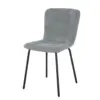 SILLA TAPIZADA GRIS OSCURO