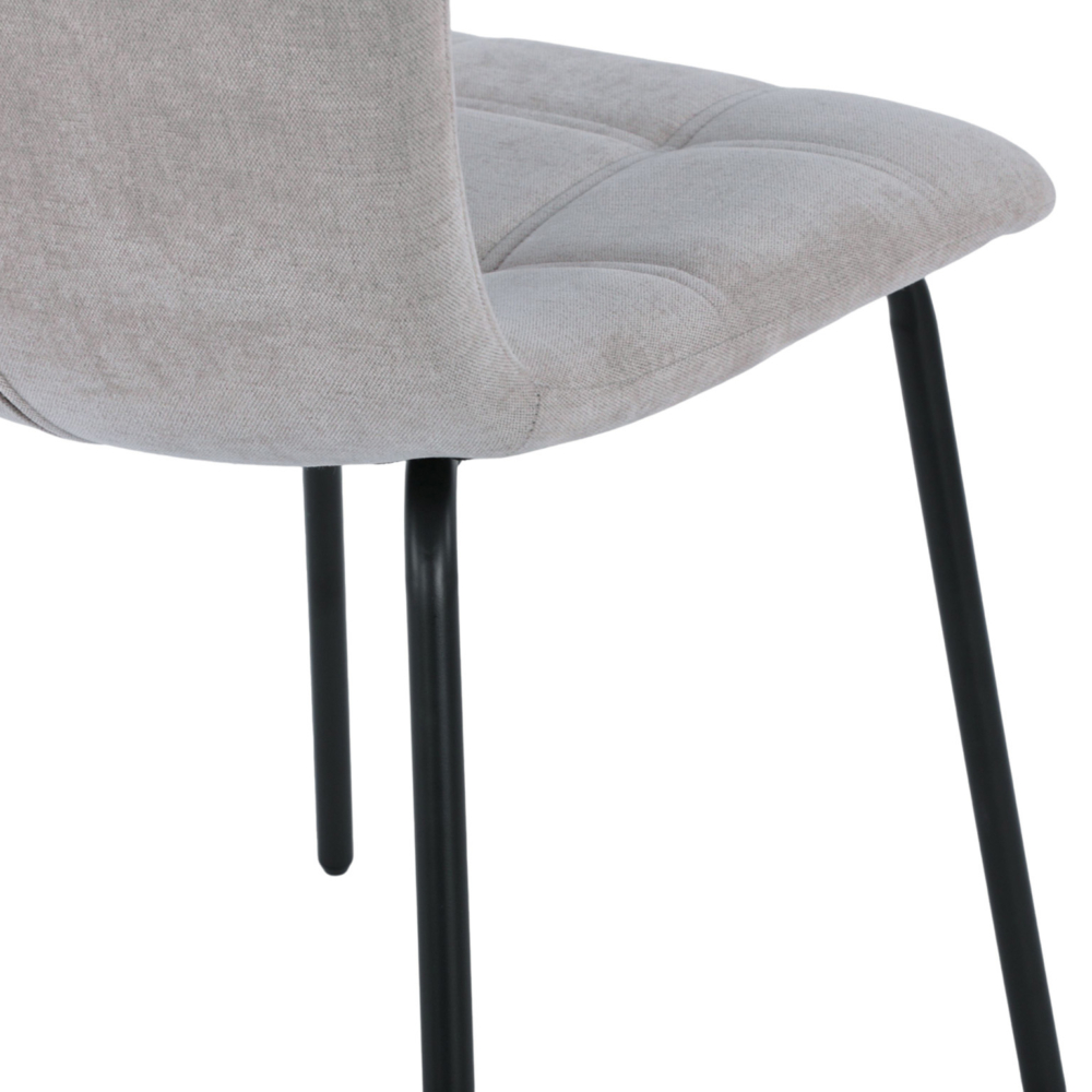 SILLA TAPIZADA BEIGE - Imagen 4