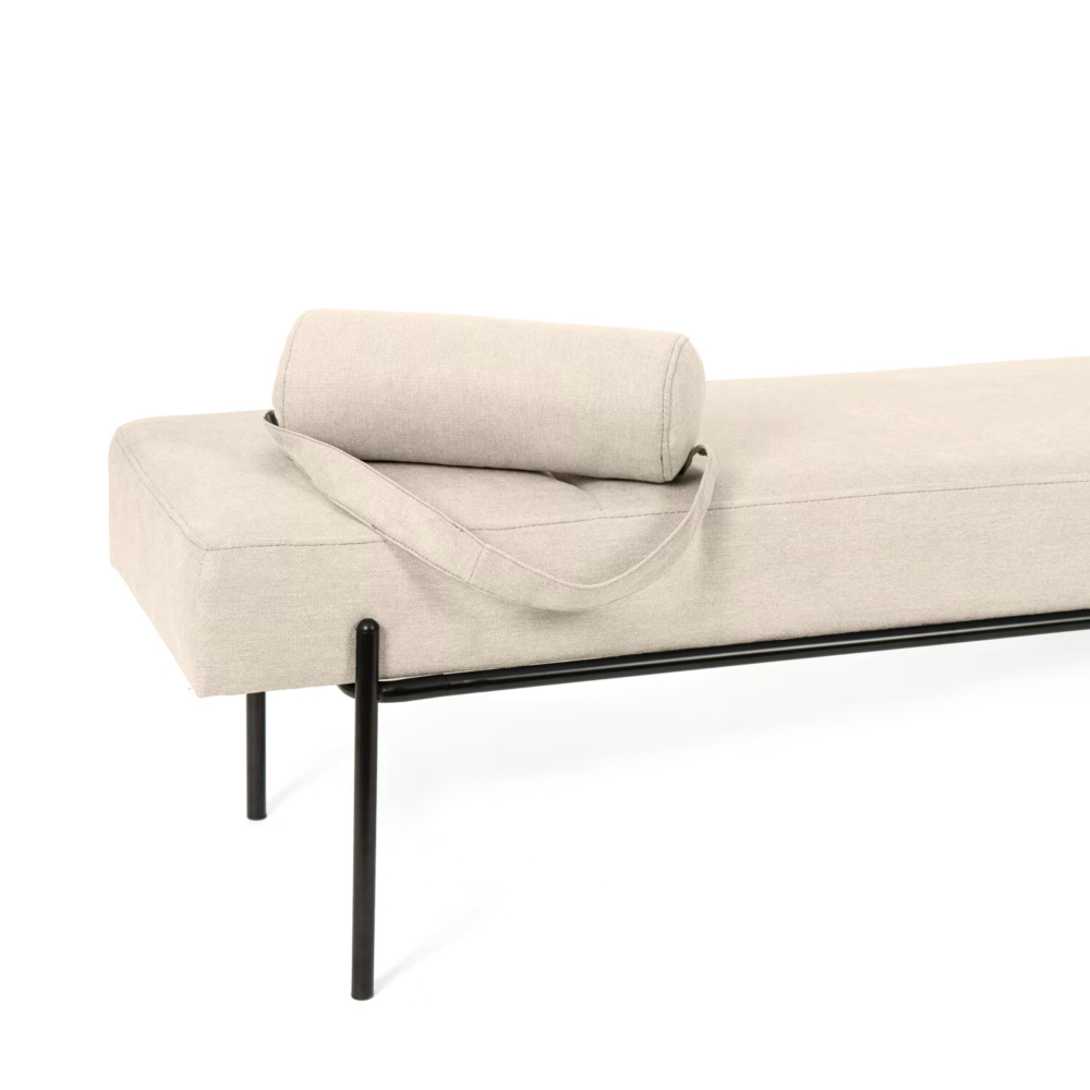 Banqueta EDIMBURGO beige/negro - Imagen 3