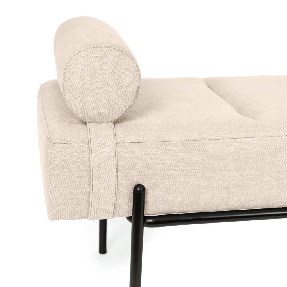 Banqueta EDIMBURGO beige/negro - Imagen 4