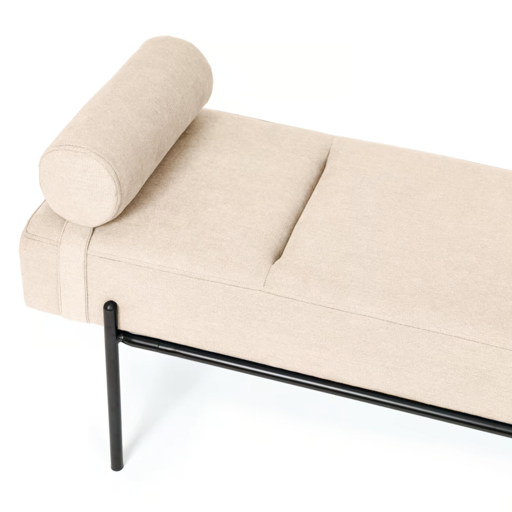 Banqueta EDIMBURGO beige/negro - Imagen 5