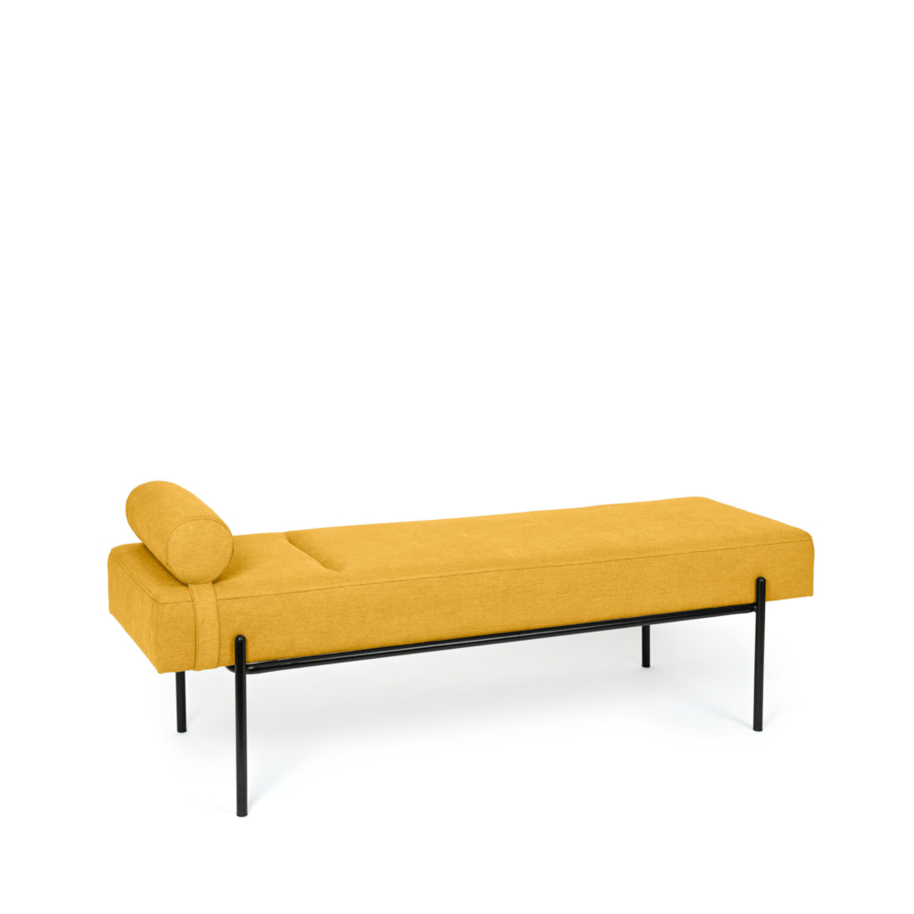 Banqueta EDIMBURGO mostaza/negro - Imagen 1