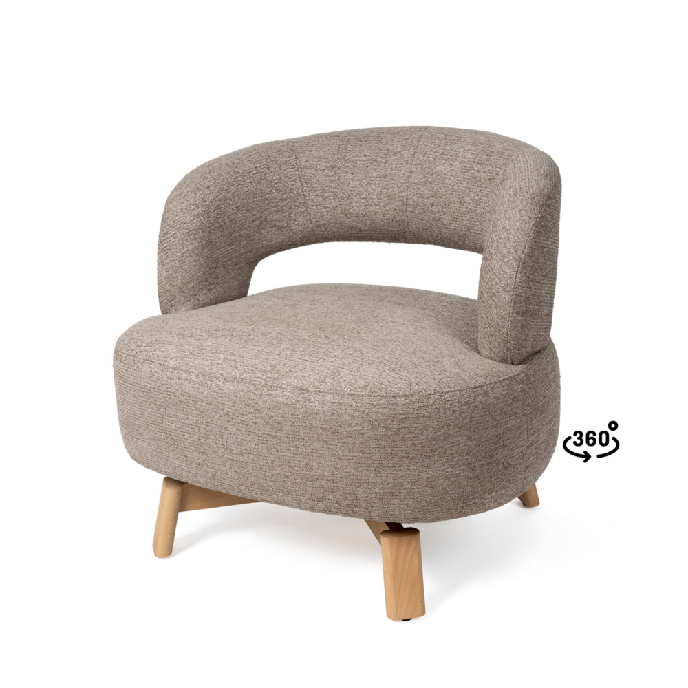 Butaca BOGOTÁ taupe - Imagen 1