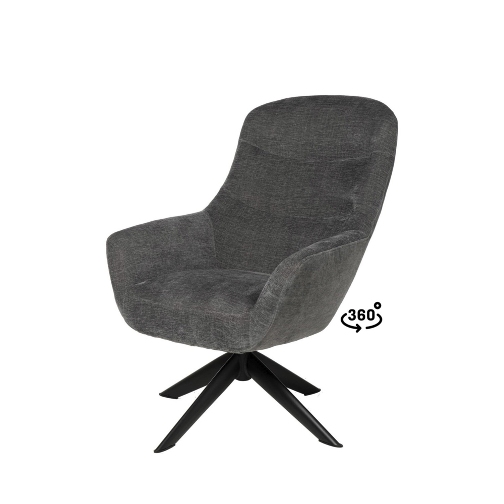 Butaca BOLONIA gris oscuro - Imagen 1