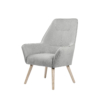 Butaca BRUGES gris claro