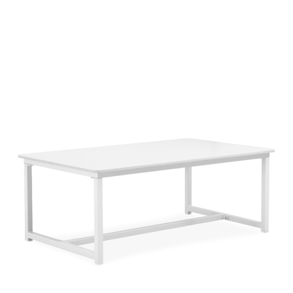 Conjunto de jardín MUSCAT blanco (sofá + sillones + mesa centro) - Imagen 4