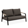 Conjunto de jardín MUSCAT negro (sofá + sillones + mesa centro) - Imagen 6