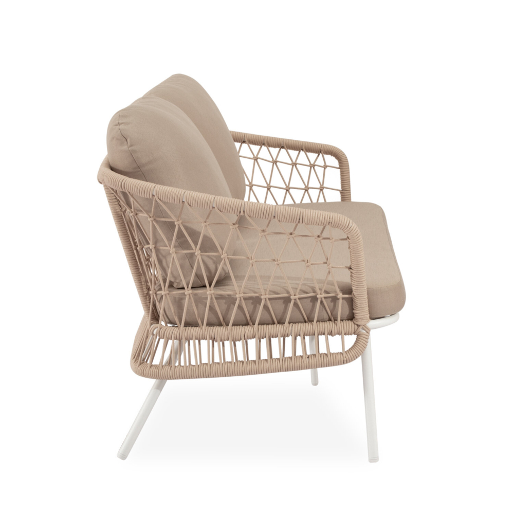 Conjunto de jardín ODESA blanco (sofá + sillones + mesa centro) - Imagen 7