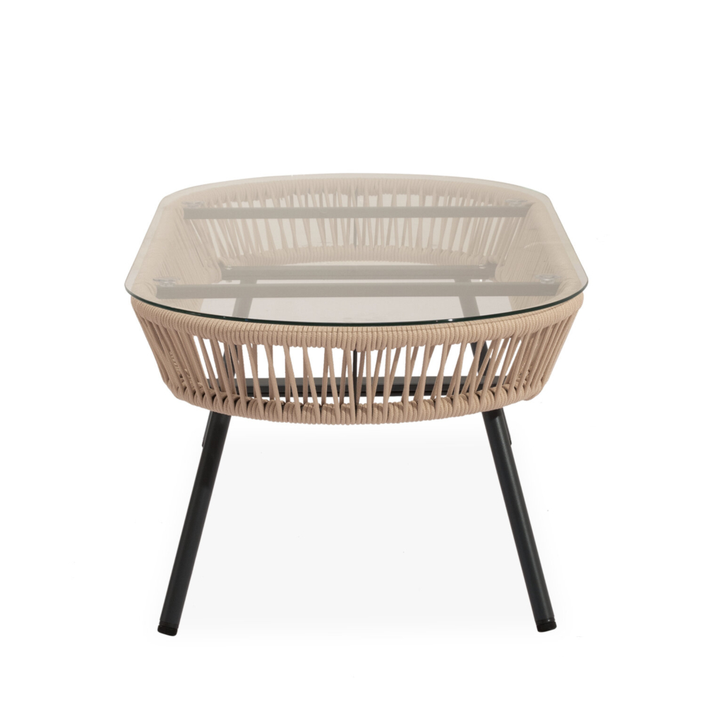 Conjunto de jardín ODESA negro (sofá + sillones + mesa centro) - Imagen 5