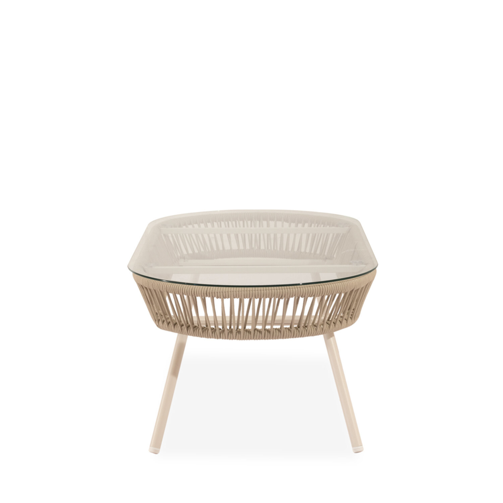 Conjunto de jardín SALONICA beige (sofá + sillones + mesa centro) - Imagen 5