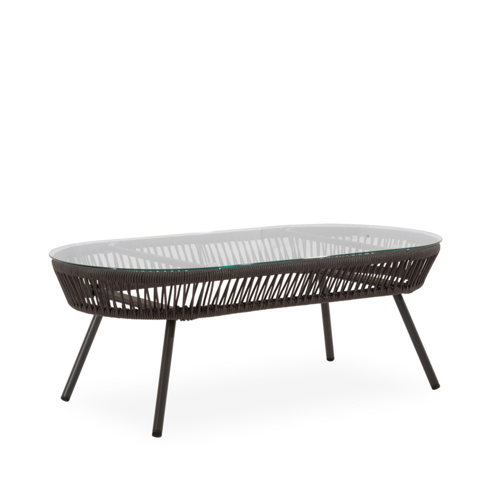 Conjunto de jardín SALONICA gris (sofá + sillones + mesa centro) - Imagen 5