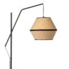 Lámpara suelo QUESA natural/negro
