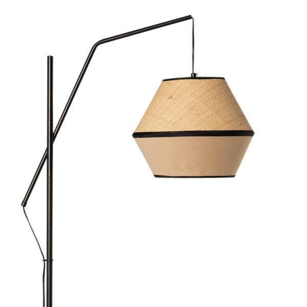lampara-suelo-quesa-naturalnegro-1 Lámpara suelo QUESA natural/negro - Imagen 1