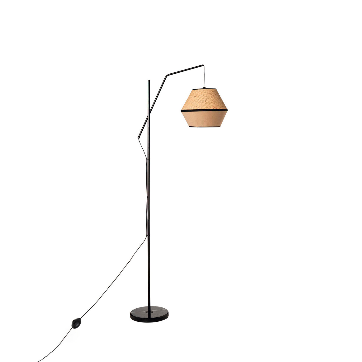 lampara-suelo-quesa-naturalnegro-2 Lámpara suelo QUESA natural/negro - Imagen 1