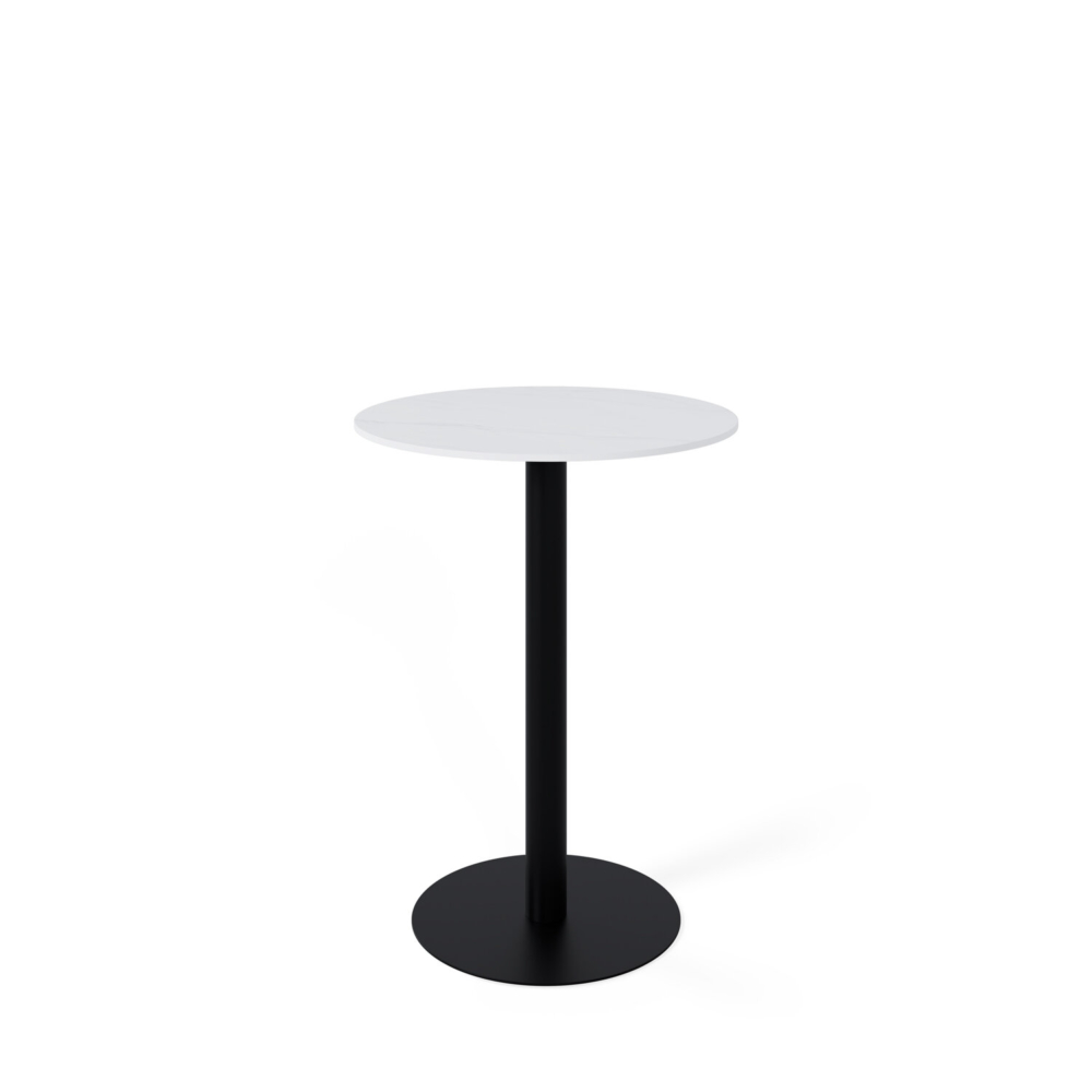 Mesa alta fija LYA blanco/negro - Imagen 1