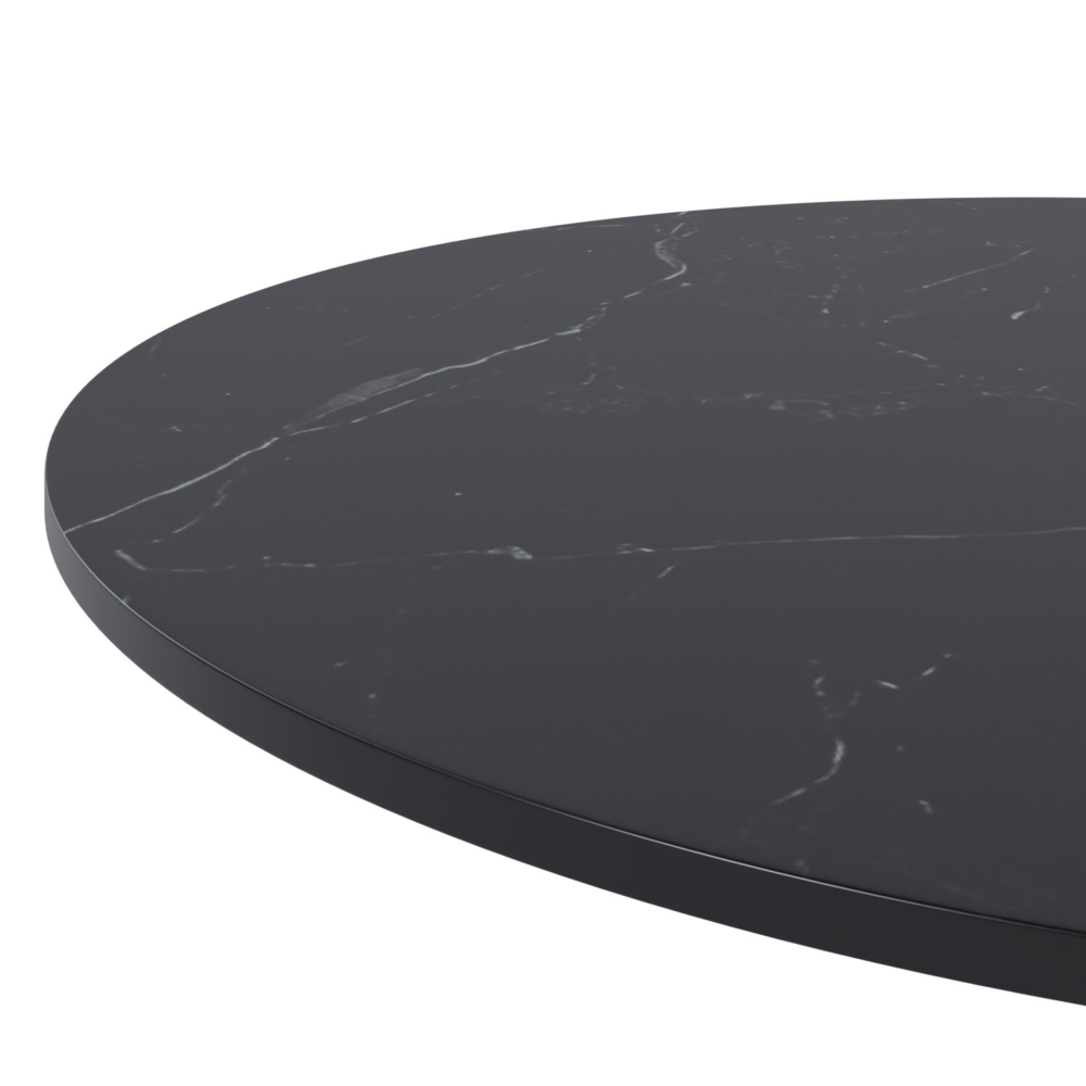 Mesa alta fija LYA negro/negro - Imagen 2