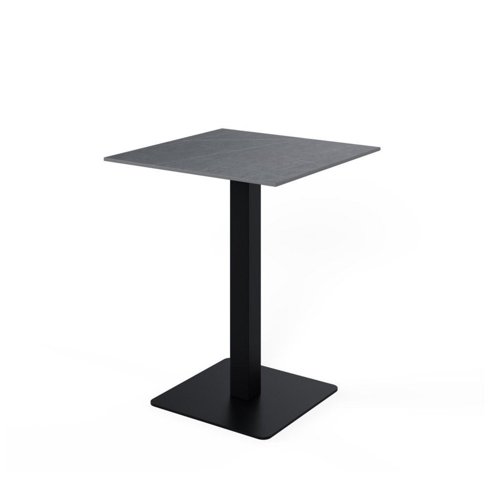 Mesa alta fija SAMIRA gris/negro - Imagen 1