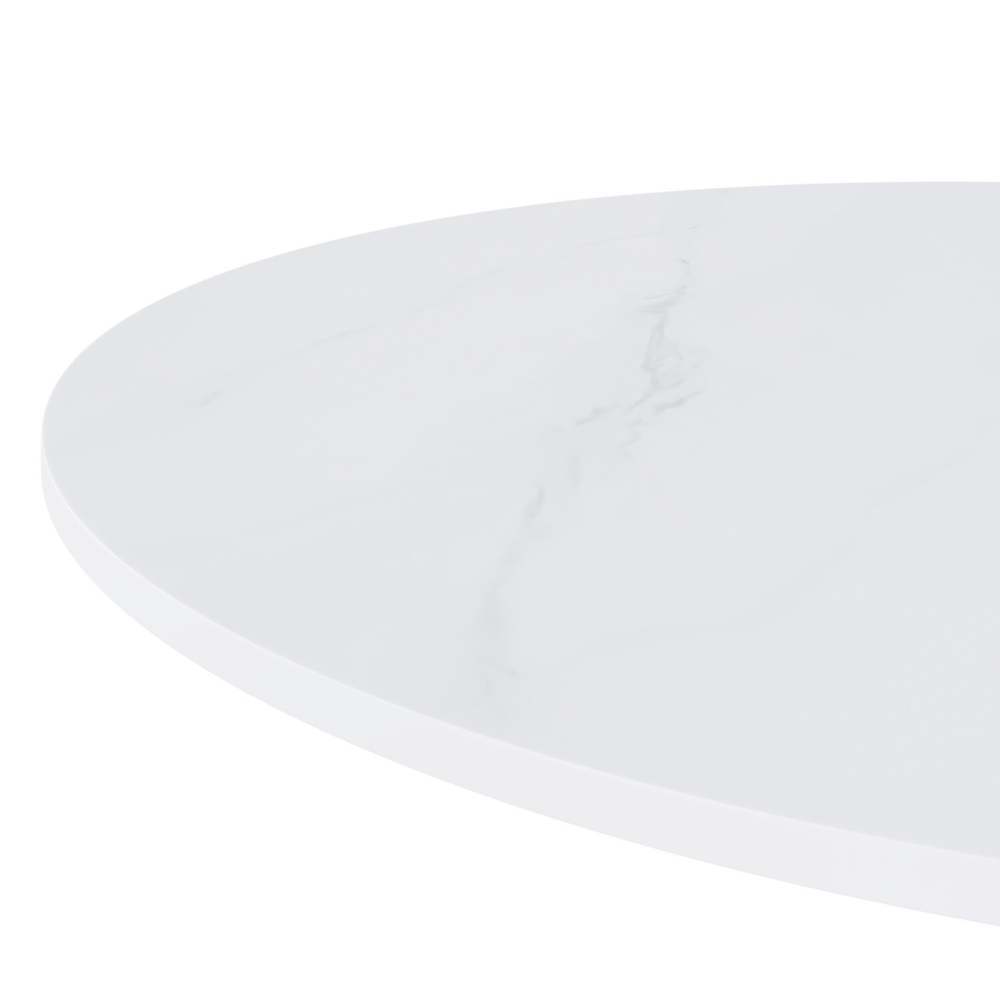 Mesa baja fija LYA blanco/negro - Imagen 2