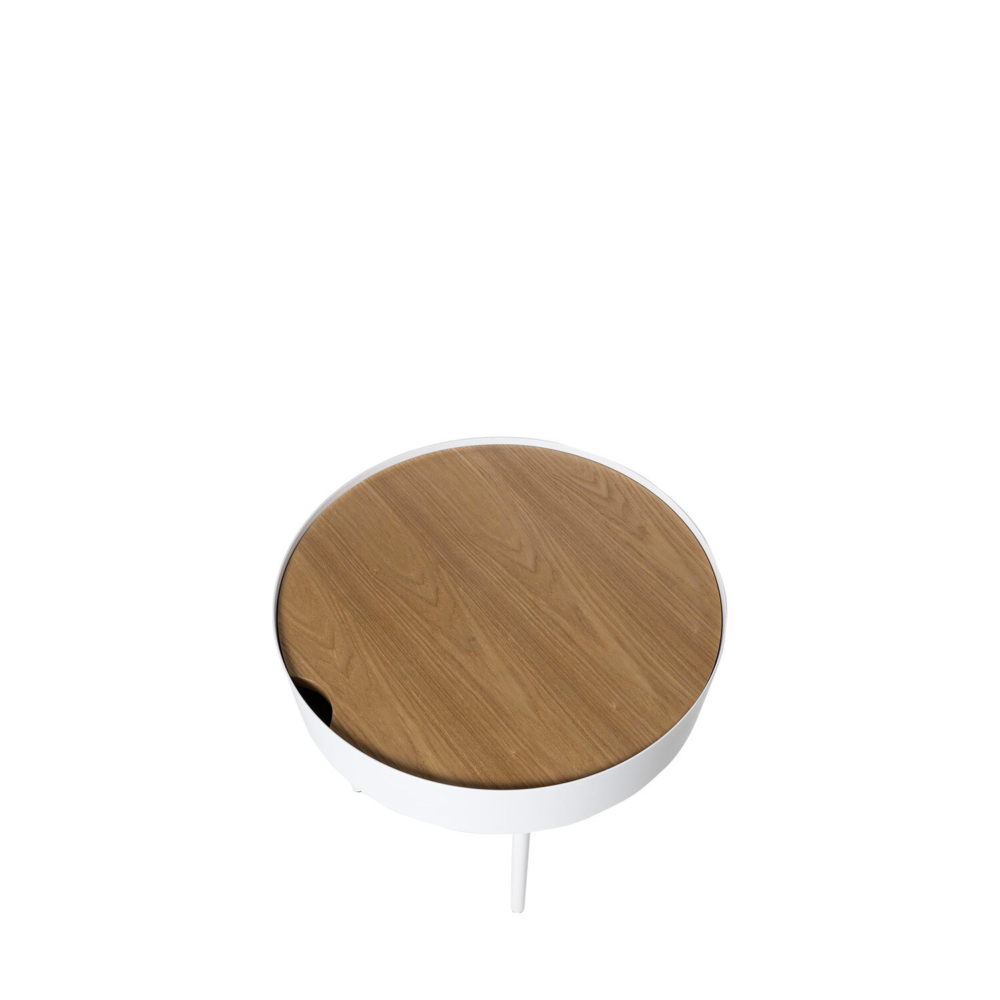 Mesa centro ANDREW roble/blanco - Imagen 1