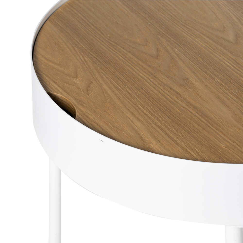 Mesa centro ANDREW roble/blanco - Imagen 5