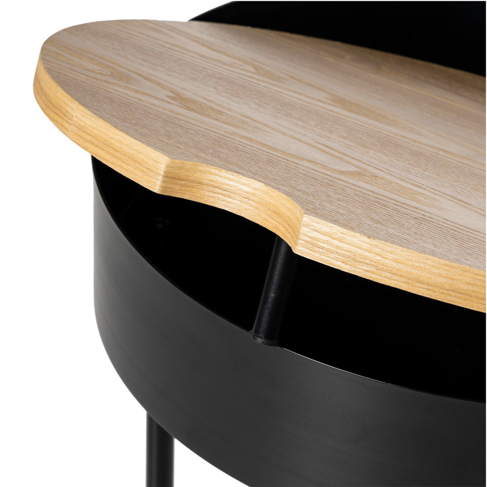 Mesa centro ANDREW roble/negro - Imagen 7