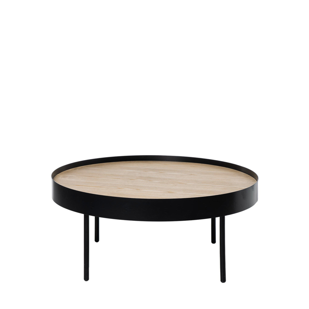 Mesa centro BILL roble/negro - Imagen 2