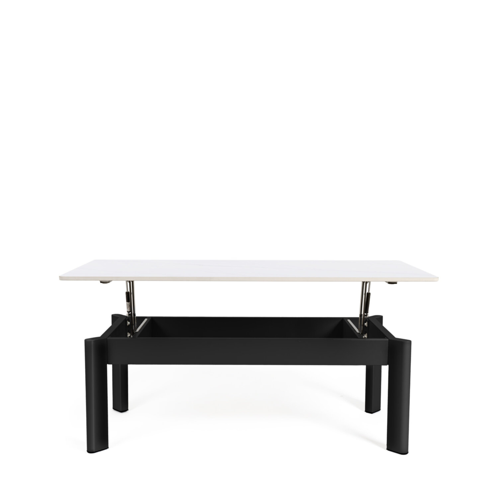 Mesa centro elevable ROLAND blanco/negro - Imagen 4