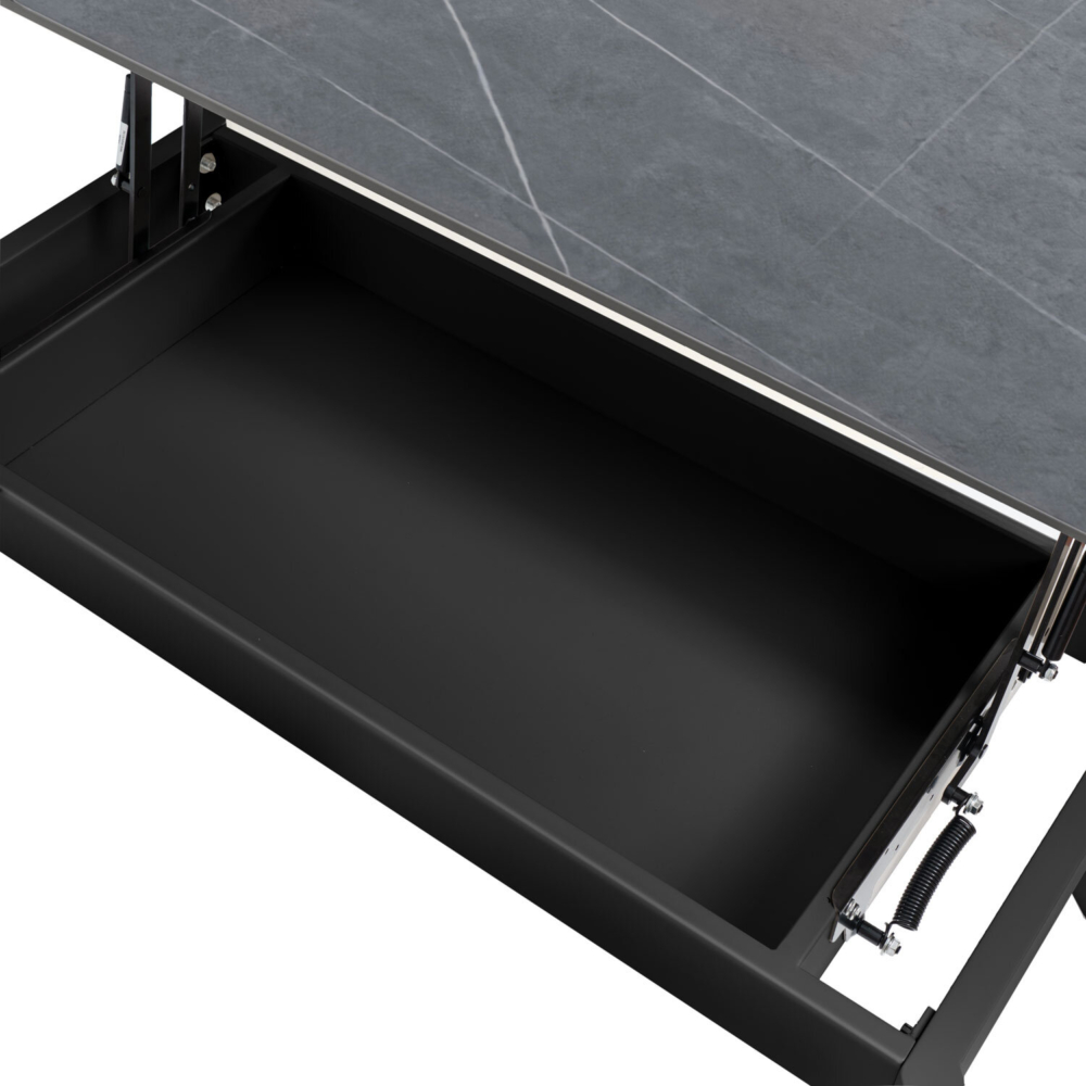 Mesa centro elevable ROLAND gris/negro - Imagen 5