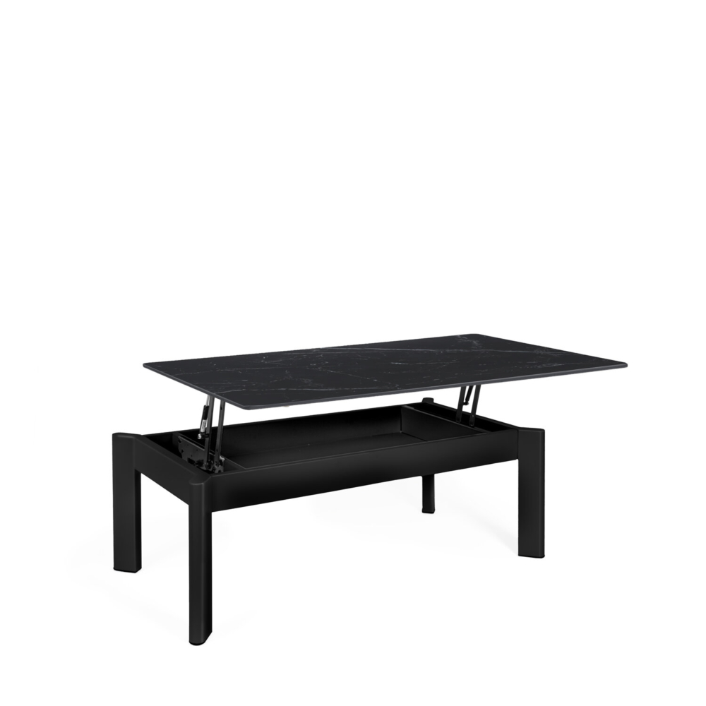 Mesa centro elevable ROLAND negro/negro - Imagen 2