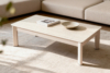 Mesa centro elevable ROLAND travertino/beige