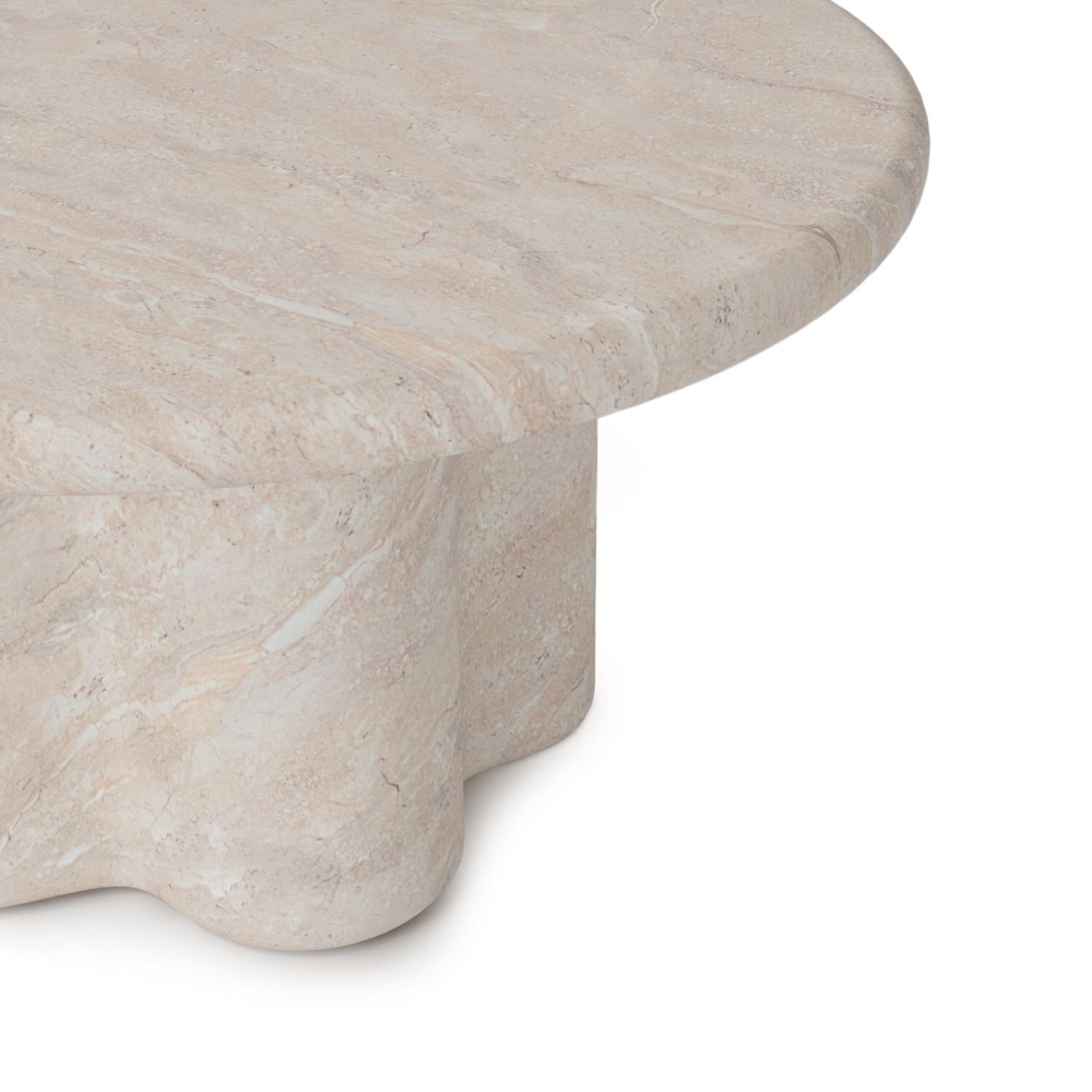 Mesa centro LUIGI travertino - Imagen 6