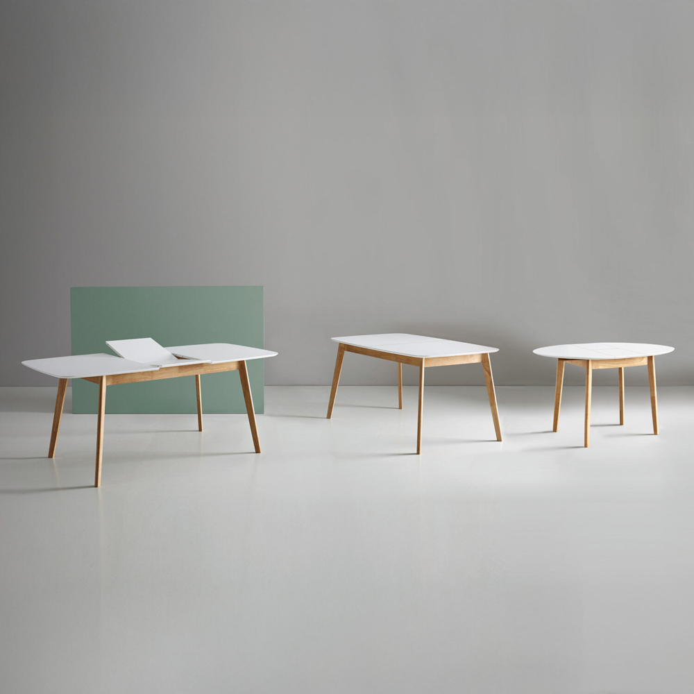 Mesa ext. ENMA 120 blanco/roble - Imagen 8