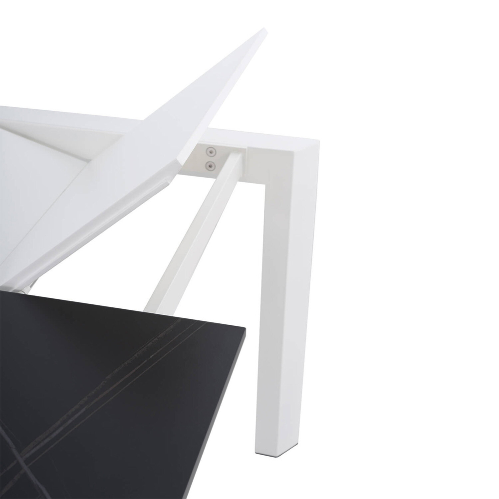 Mesa ext. LISA 140 negro/blanco - Imagen 3