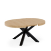 Mesa ext. MILDRED 100 roble/negro - Imagen 3