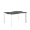 Mesa ext. TAMARA 160 negro/blanco