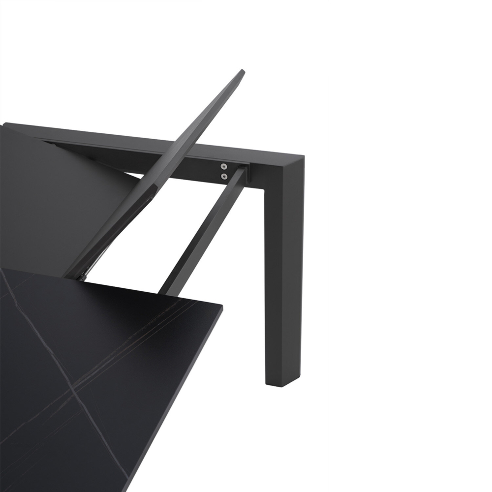 Mesa ext. TAMARA 160 negro/negro - Imagen 4