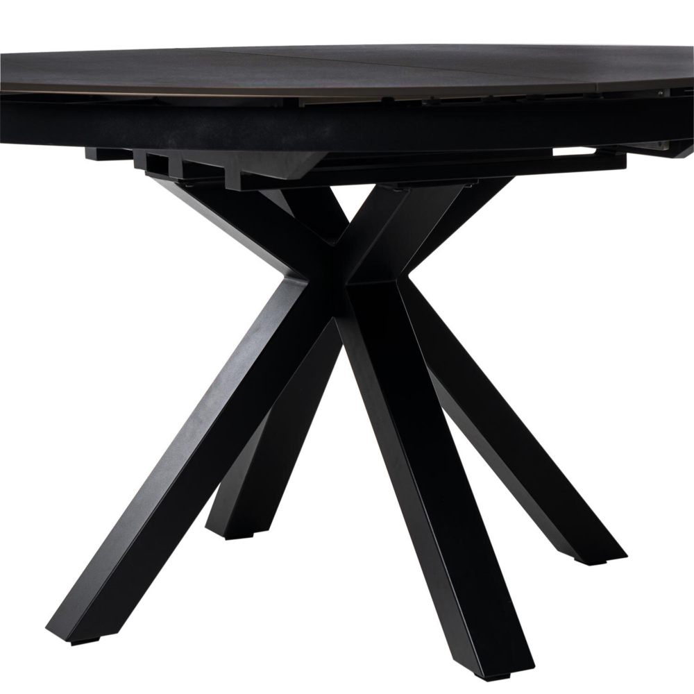 Mesa ext. ZURI 130 negro/negro - Imagen 7