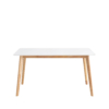 Mesa fija ALICE 120 blanco/roble