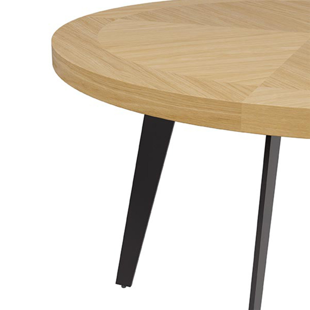 Mesa fija AMANDA 100 roble/negro - Imagen 4